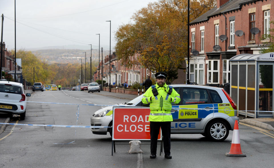 <em>Main Road remained closed on Saturday as investigations began into the crash (Picture: SWNS)</em>