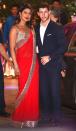 <p>The couple attend a wedding together in Mumbai.</p>
