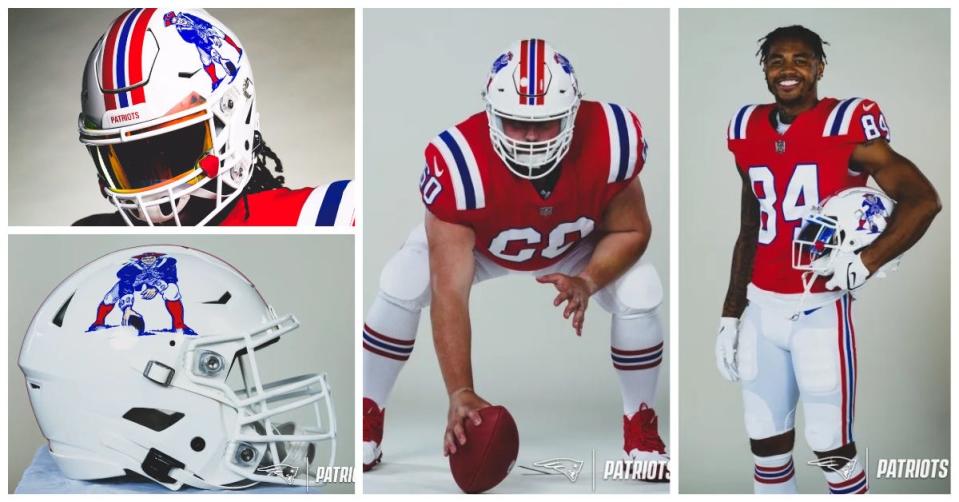 New ENgland Patriots throwbacks