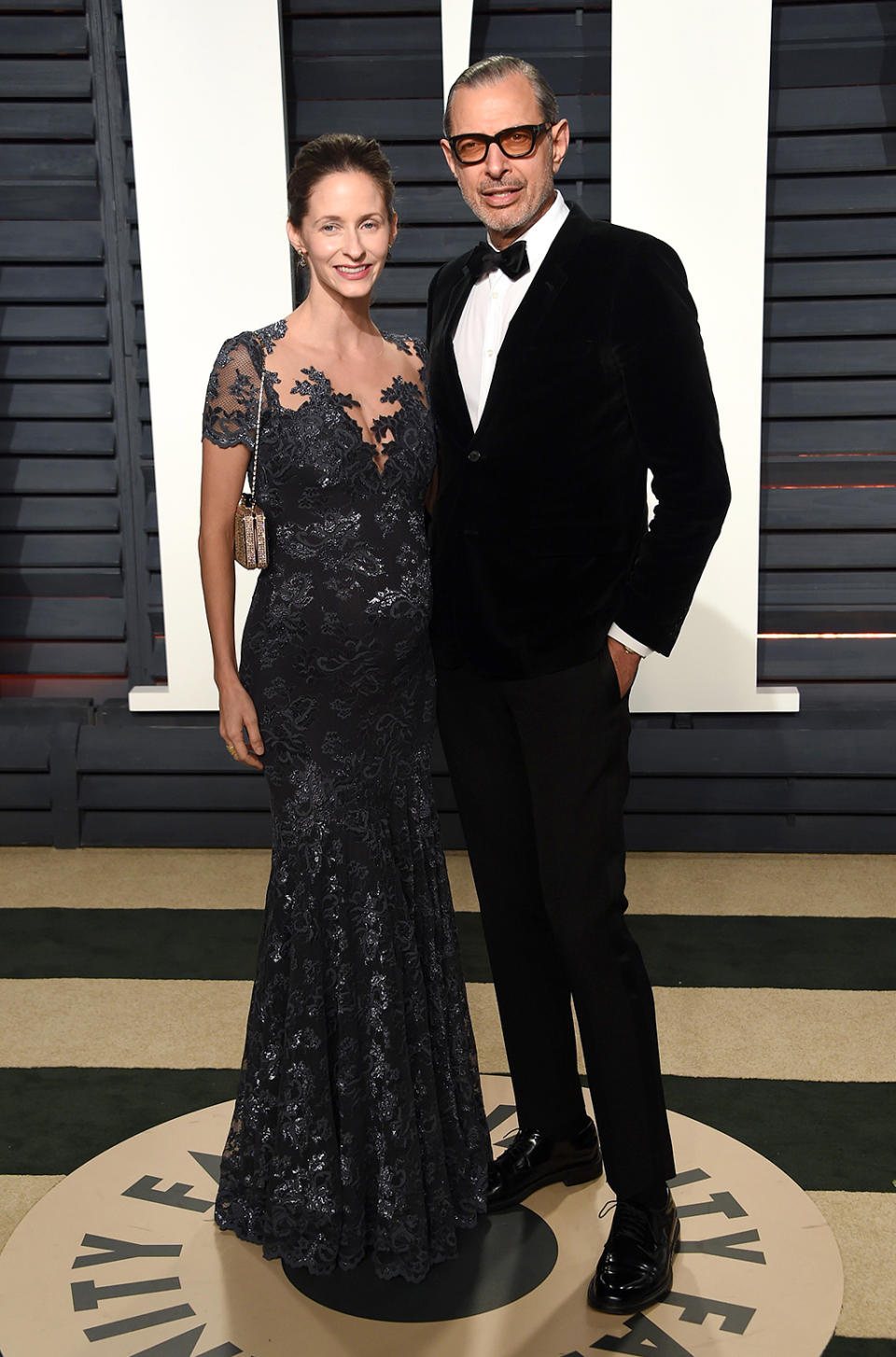 Jeff Goldblum and Emilie Livingston