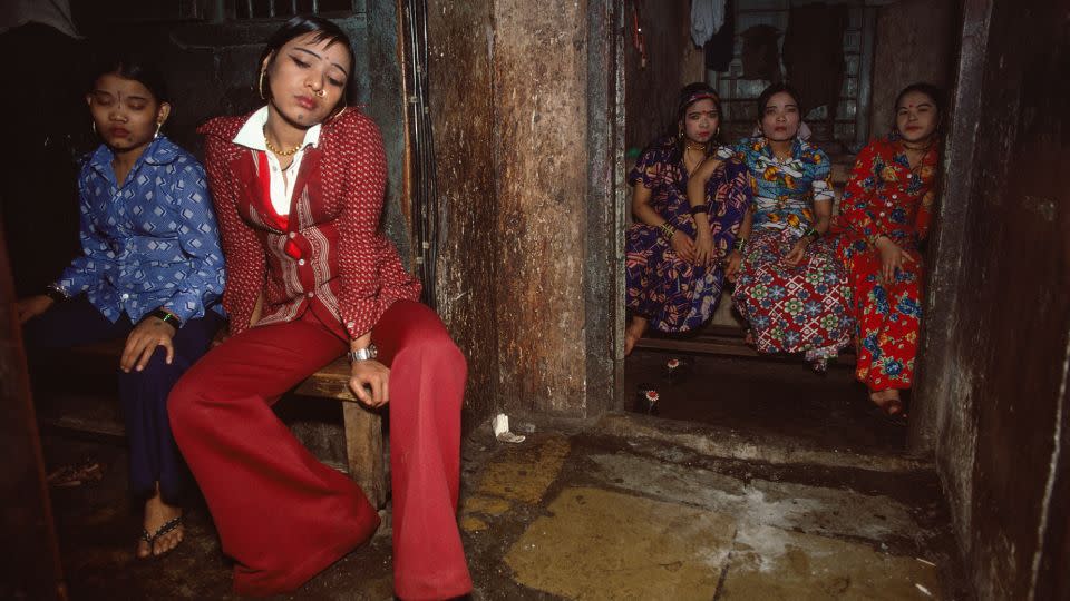 Nepalese sex workers waiting for customers at one of Falkland Road’s brothels. - Mary Ellen Mark