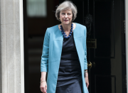 <p>The Tory Home Secretary will be Britain’s second female prime minister when she takes over from Cameron this week. She started her career at the Bank of England and became an MP in 1997.<i> (Rex)</i></p>