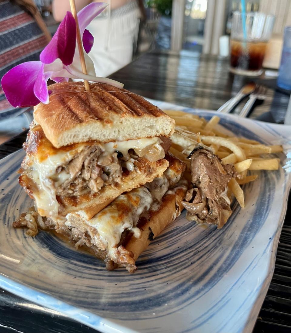 The Philly cheesesteak is a new and popular menu item at High Tide Social House.