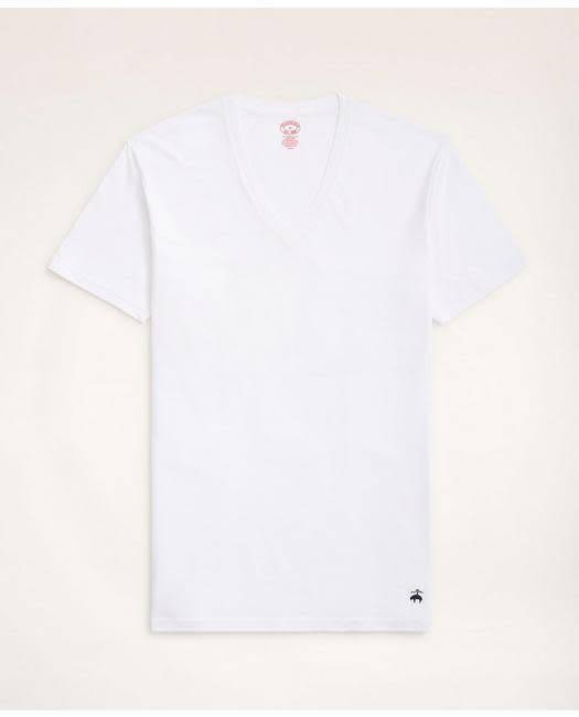 <p><a href="https://go.redirectingat.com?id=74968X1596630&url=https%3A%2F%2Fwww.brooksbrothers.com%2Fsupima%25C2%25AE-cotton-v-neck-undershirt-3-pack%2FMB00969.html&sref=https%3A%2F%2Fwww.esquire.com%2Fstyle%2Fmens-fashion%2Fg32734723%2Fbest-v-neck-t-shirts%2F" rel="nofollow noopener" target="_blank" data-ylk="slk:Shop Now;elm:context_link;itc:0;sec:content-canvas" class="link ">Shop Now</a></p><p>Brooks Brothers Men's Supima Cotton V-Neck </p><p>brooksbrothers.com</p><p>$34.65</p>