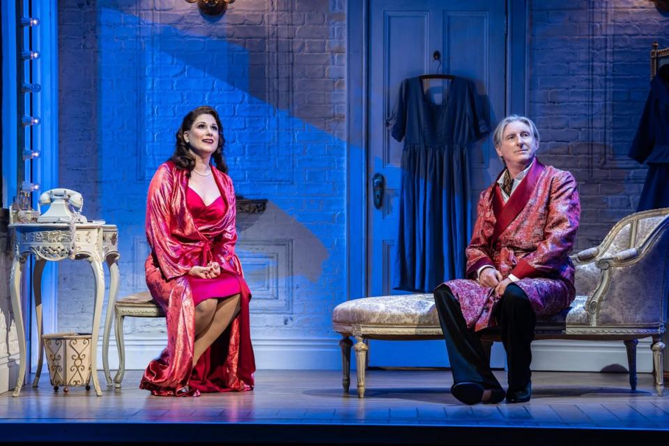 Stephanie J Block and Adrian Dunbar in Kiss Me, Kate (Johan Persson)