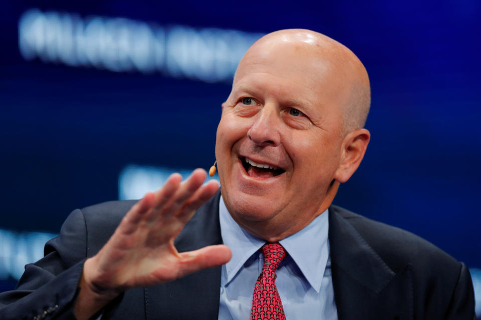 David M Solomon, chairman and CEO of Goldman Sachs. Photo: Mike Blake/Reuters