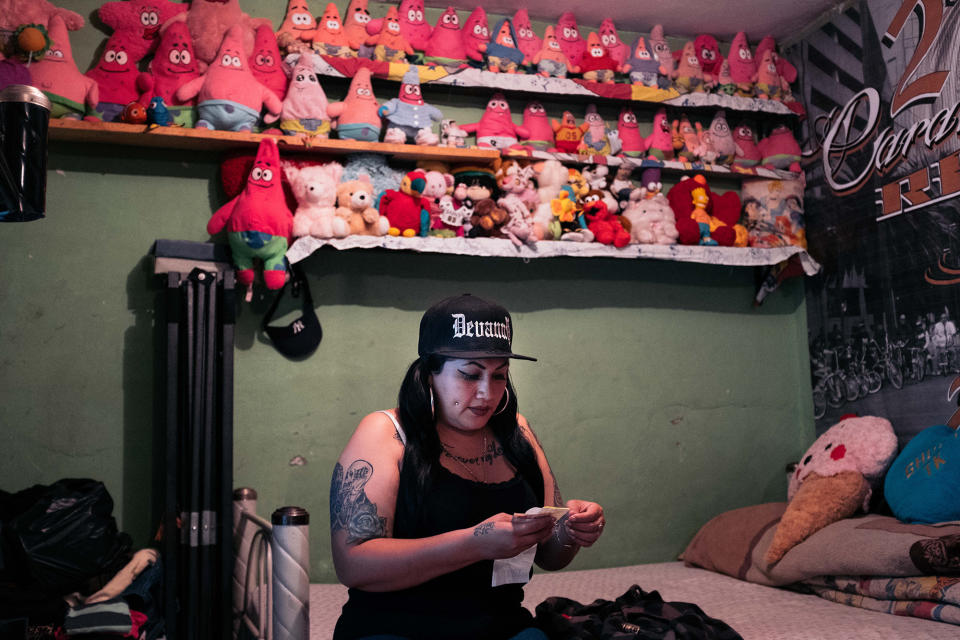 Devanny in her Mexico City apartment in 2018