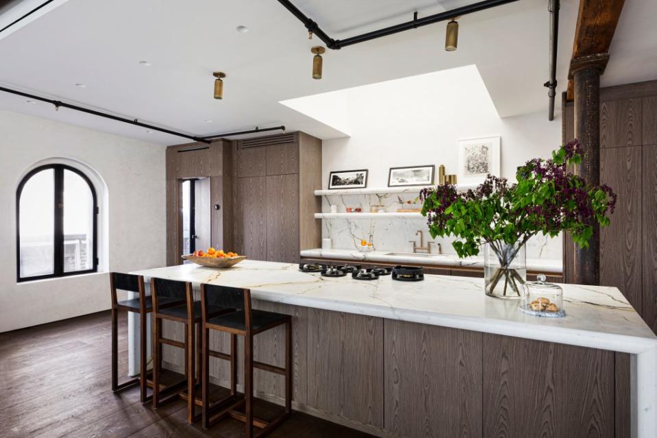 One of two kitchens in the $10.8 million loft. Nina Poon