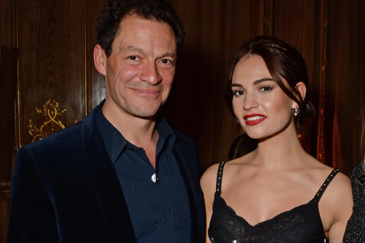 Dominic West and Lily James (Dave Benett/Getty Images for Har)