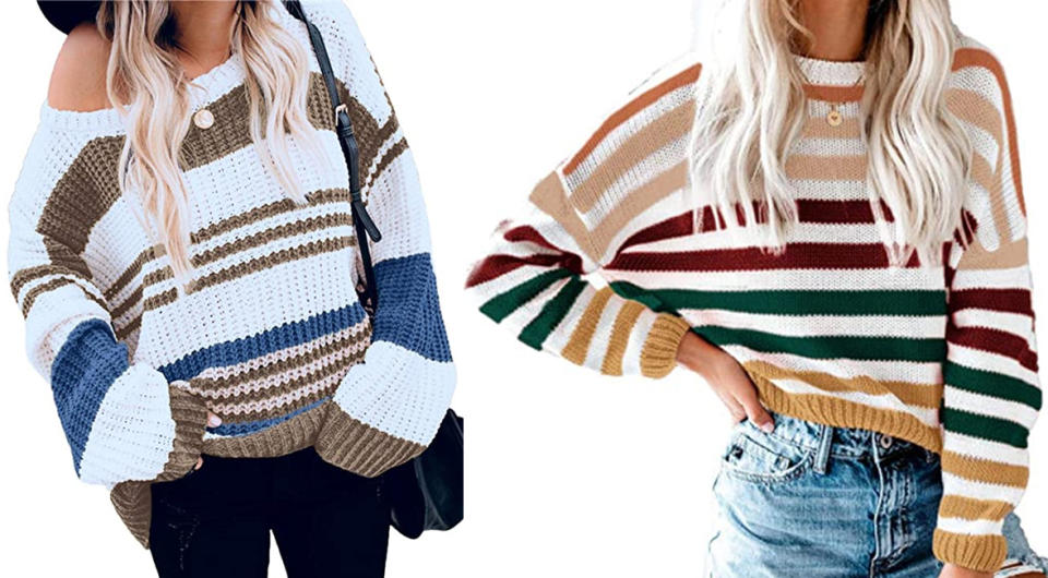 Kirundo Stripe Color Block Sweater (Photo: Amazon)