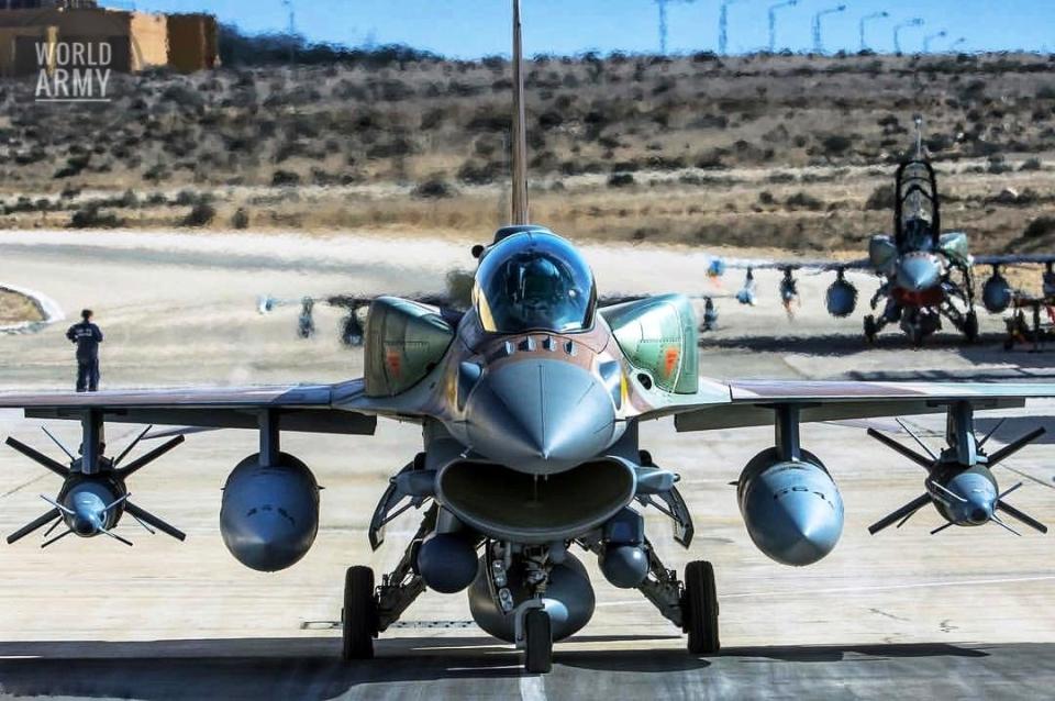 an Israeli fighter jet on a runway