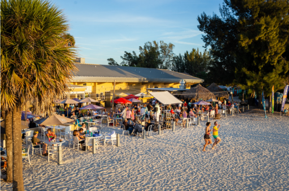 Anna Maria Island Beach Cafe is at Manatee Public Beach.