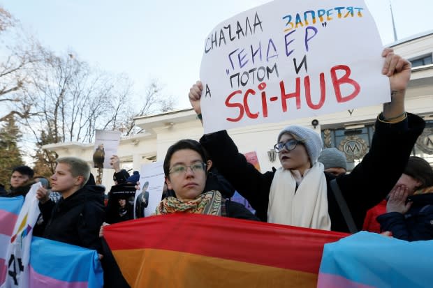 Ukraine transgender rights rally attacked by far-right radicals