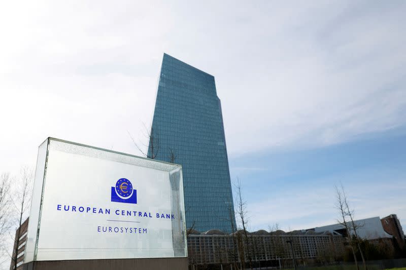 FILE PHOTO: European Central Bank (ECB) headquarters in Frankfurt