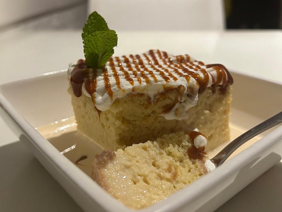 The pastel tres leches at Casa Enrique in Long Island City, Queens.