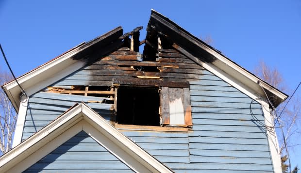 old home burns down