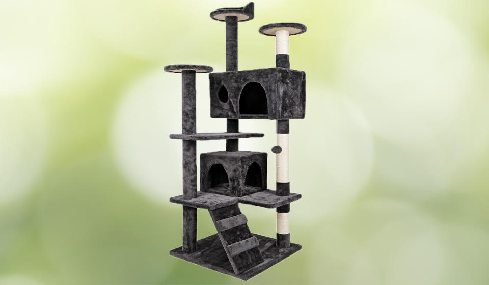 Your cats will love this kitty condo. (Photo: Walmart)