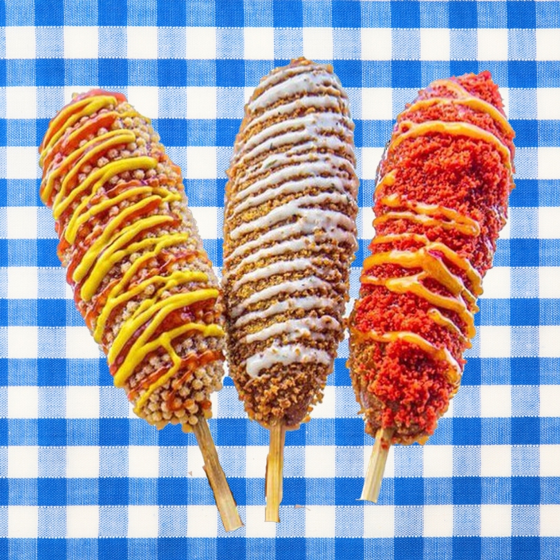 Korean Corn Dogs are one of the new offerings from Chan's Eatery at the 2023 Oklahoma State Fair.