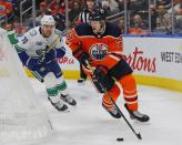 NHL: Vancouver Canucks at Edmonton Oilers