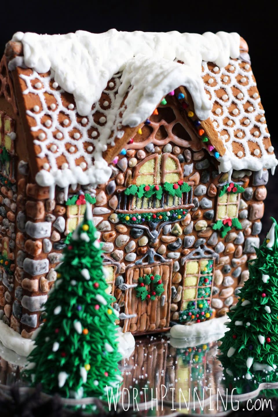 <p>Believe it or not, these stone-like details aren't too hard to replicate — and they'll set your elaborate gingerbread houses apart from all the rest this year.</p><p><a href="http://www.worthpinning.com/2014/12/stone-gingerbread-house.html" rel="nofollow noopener" target="_blank" data-ylk="slk:See more at Worth Pinning »;elm:context_link;itc:0;sec:content-canvas" class="link "><em>See more at Worth Pinning »</em></a></p>