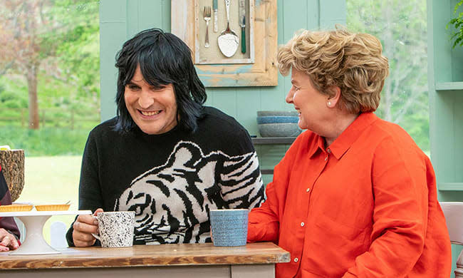 Sandi Toksvig and Noel Fielding on Bake Off