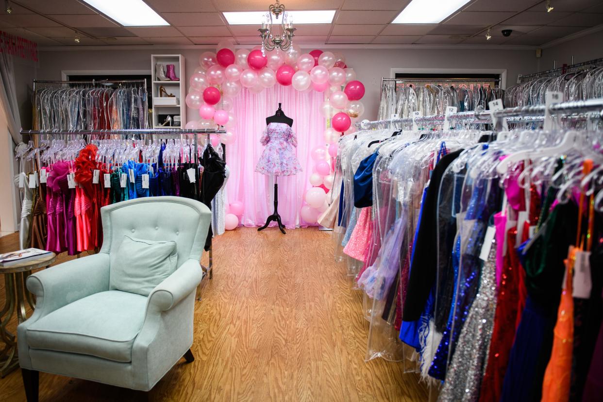 An Affair to Remember sells a wide variety of prom, pageant, and formal wear at 5407 Ramsey St.