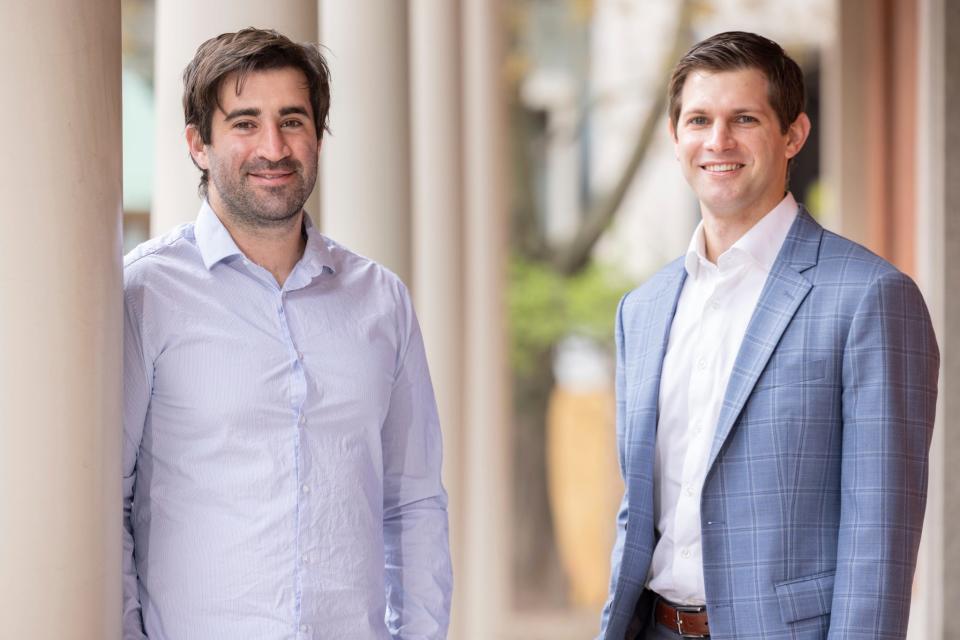 Josh Cohen (left) and Justin Klee, co-CEOs Of Amylyx Pharmaceuticals, makers of the ALS drug Relyvrio