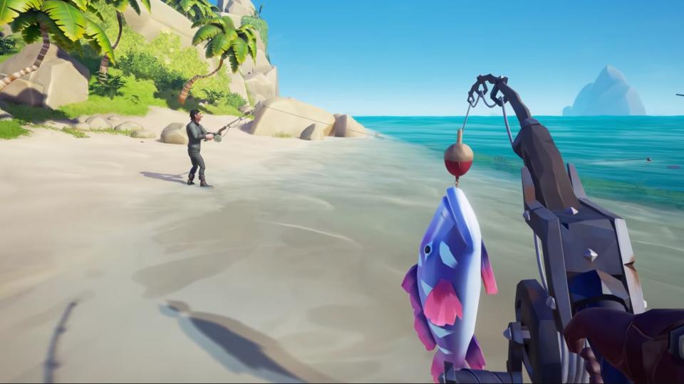 Image of fishing in Sea of Thieves