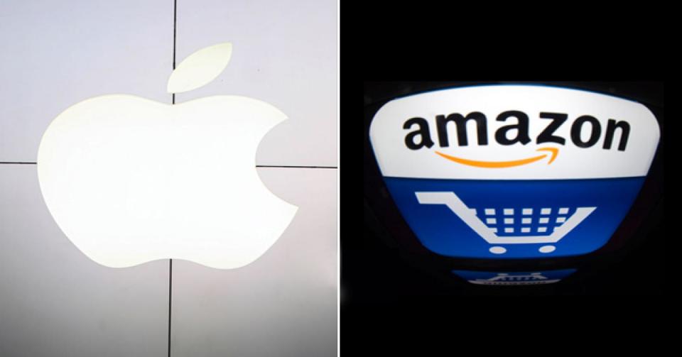 Apple and Amazon will both report earnings on Thursday.