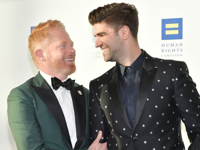 Amy Sussman/Getty Jesse Tyler Ferguson and his husband Justin Mikita attend the Human Rights Campaign 2019 Los Angeles Dinner on March 30, 2019 in Los Angeles, California