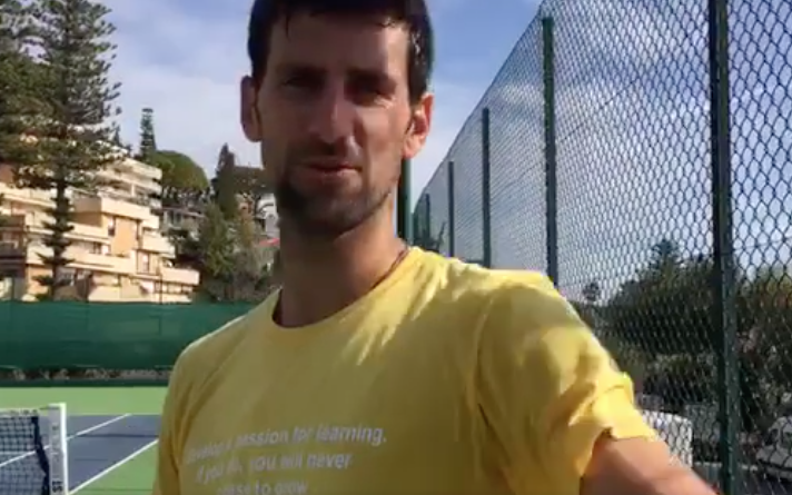 Novak Djokovic caught being told off by his wife after Jelena forgets to end Facebook Live video