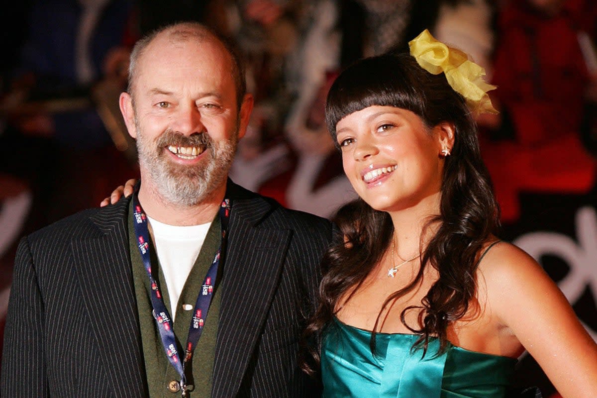 Keith and Lily Allen in 2007  (AFP via Getty Images)