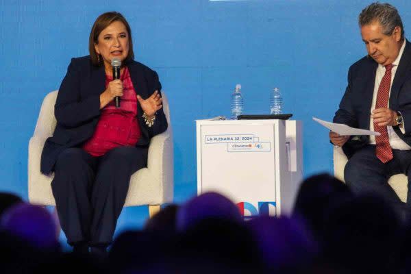 Xóchitl Gálvez en el foro de Citibanamex