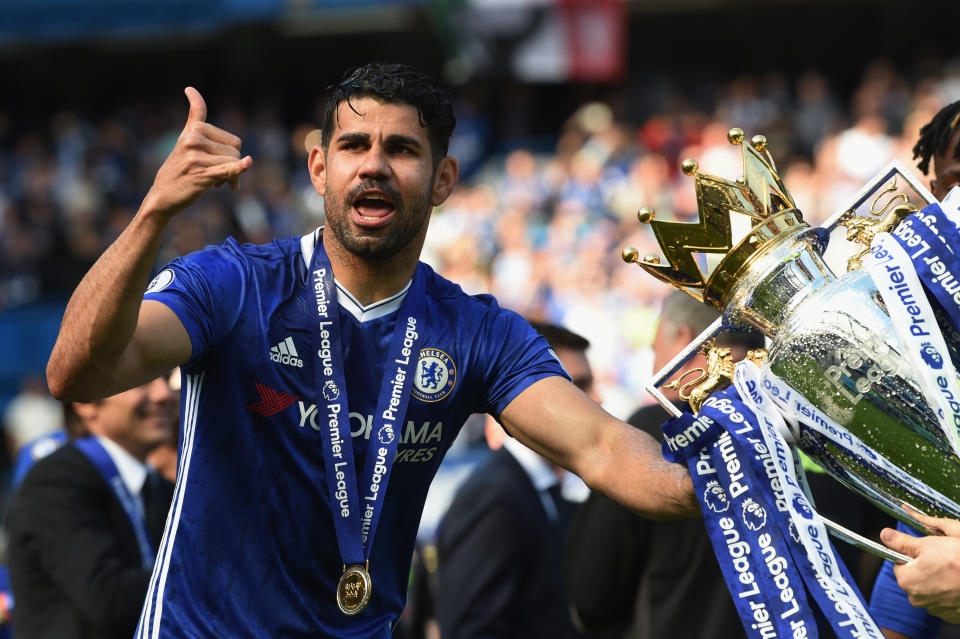 Diego Costa’s goals helped Chelsea win the Premier League title last season