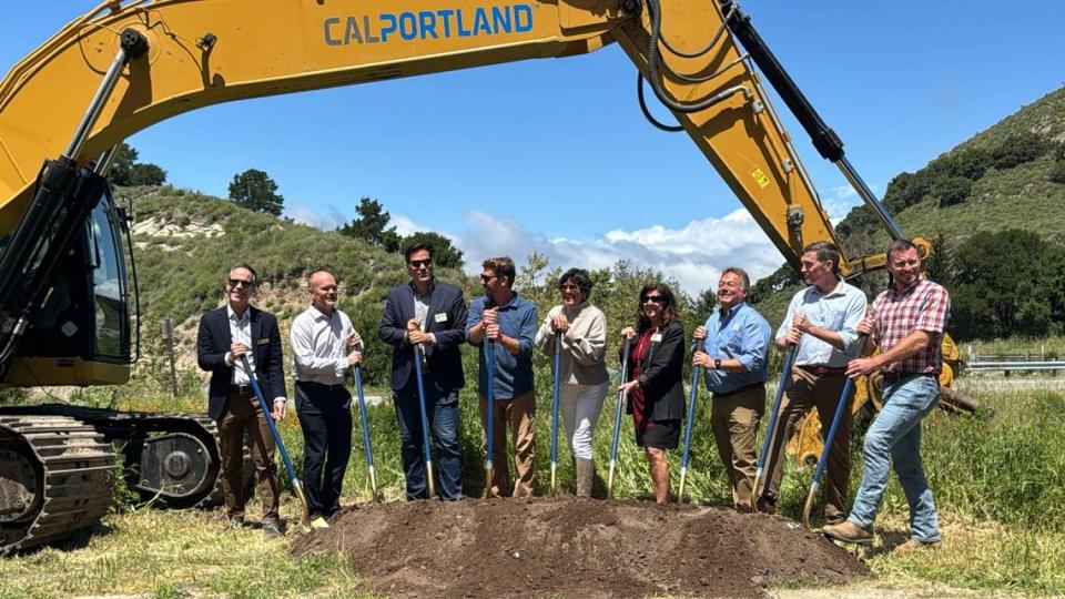 A groundbreaking was held on April 26, 2024, for the new roundabout coming to the intersection of Avila Beach Drive and Highway 101. SLO County Public Works