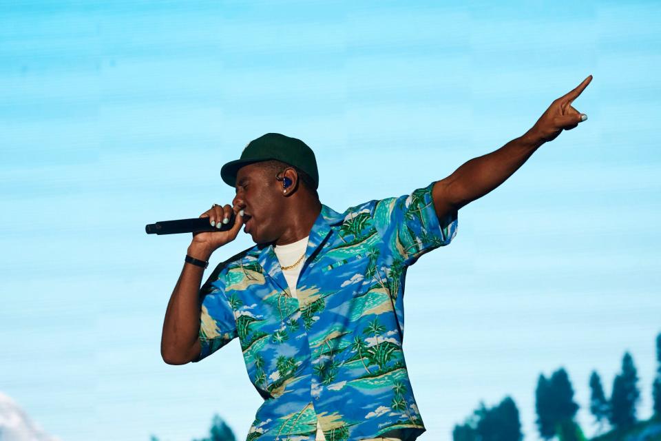 Tyler, the Creator, seen here headlining Sunday night at the Austin City Limits Music Festival, will visit Tampa's Yuengling Center.