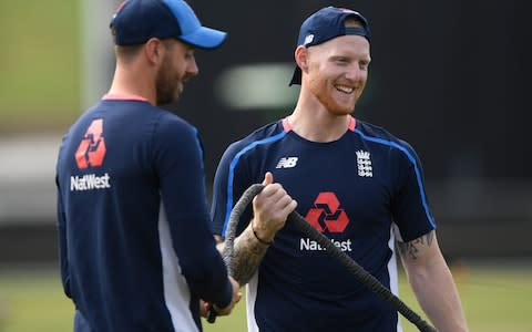 Ben Stokes training with England - Credit: GETTY IMAGES