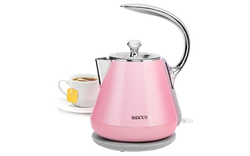 Secura SWK-1201DRO Stainless Steel Electric Tea Kettle. (Photo: Amazon)