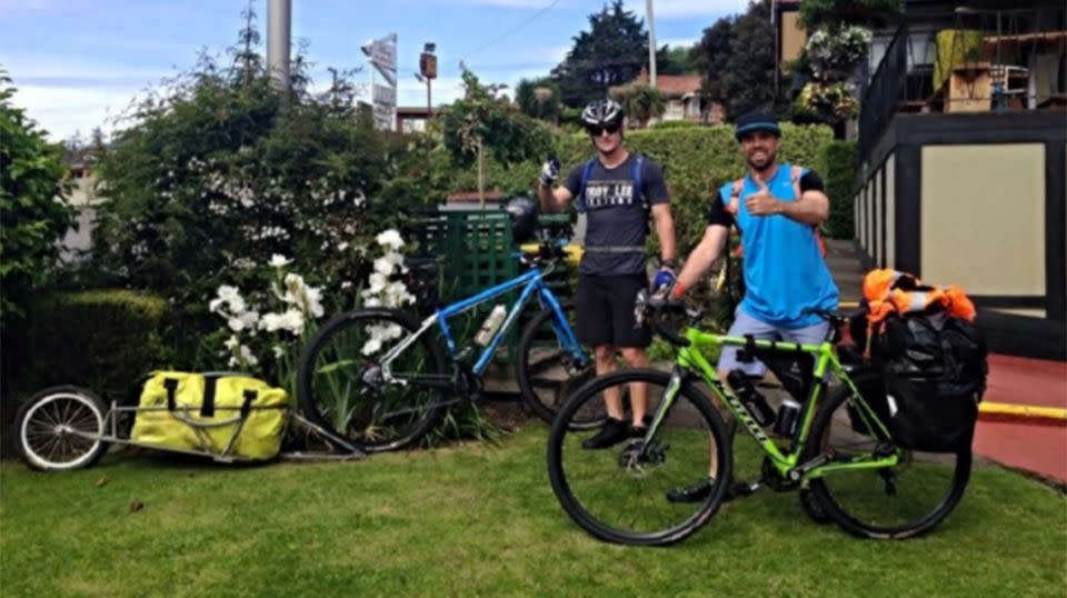 Jason completed a long distance ride to raise money for disadvantaged children. Source: Supplied