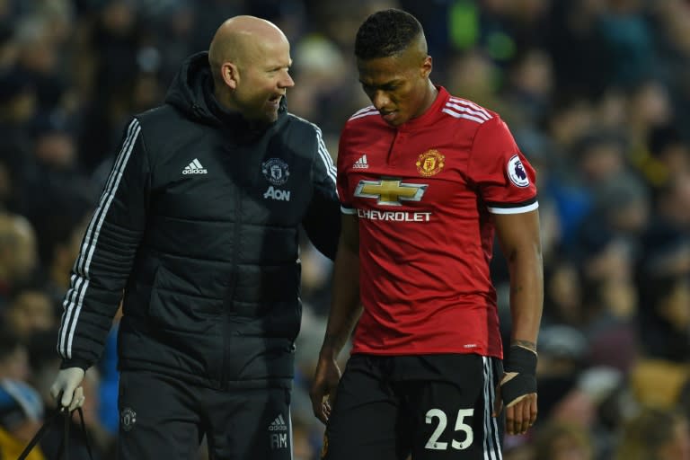 Manchester United are set to check on the fitness of captain Antonio Valencia after he limped off with a sore hamstring after 66 minutes at West Brom