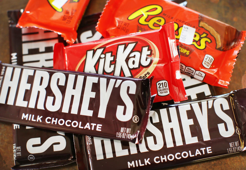 Barras de chocolate de Hershey. Foto: Scott Olson/Getty Images