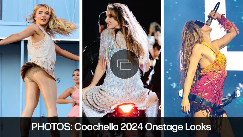 coachella 2024 performers outfits, shakira, sabrina carpenter, lana del rey