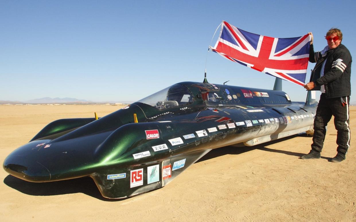 Charles Burnett III set a world record when he drove a steam-powered car - nicknamed the 'fastest kettle in the world' at an average speed of 139.8mph in 2009 - Getty Images North America