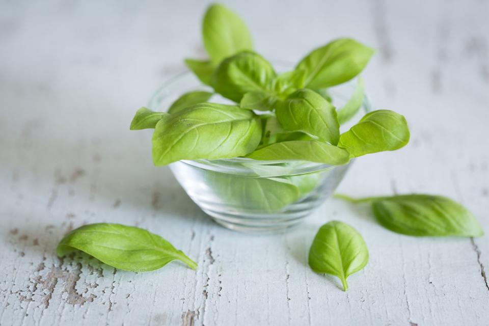 <p>“To quiet a cough and alleviate <strong>congestion</strong>, boil about 15 fresh basil leaves in 2 quarts of water with a spoonful of cloves (they’re antimicrobial) until half the water remains. Stir in 1 tsp <a href="https://www.prevention.com/food-nutrition/a23691441/manuka-honey-benefits/" rel="nofollow noopener" target="_blank" data-ylk="slk:manuka honey;elm:context_link;itc:0;sec:content-canvas" class="link ">manuka honey</a> (a natural expectorant) and sip daily until you’re feeling better.” </p><p><em>—Caitlin Policastro, N.P., clinical director of the New York Center for Innovative Medicine</em></p>