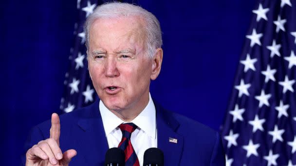 PHOTO: FILE - President Joe Biden speaks at an event, March 14, 2023 in Monterey Park, Calif. (Mario Tama/Getty Images, FILE)