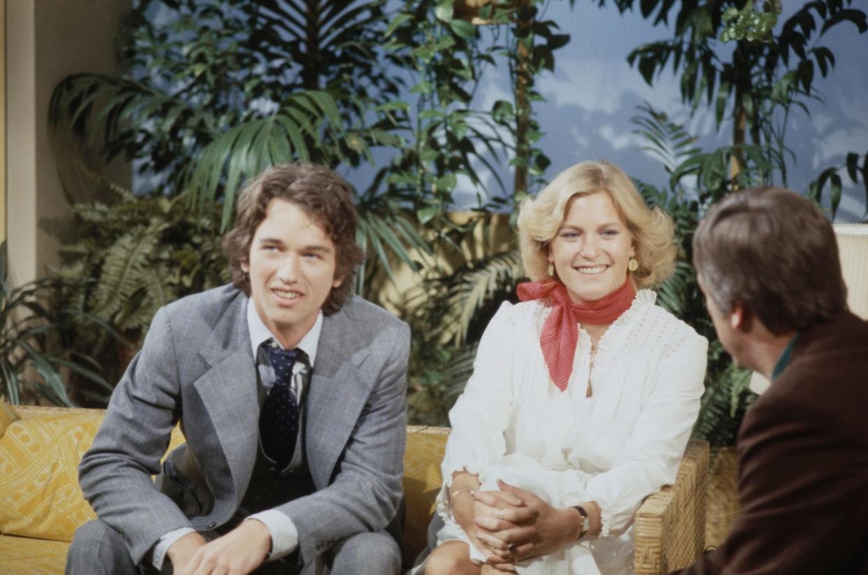 Robert F. Kennedy and Susan Ford are seen during a 1978 TV interview.