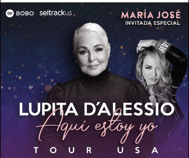 Mexican singer Lupita D’Alessio is including El Paso in her U.S. Tour. She will perform Nov. 5 at the El Paso County Coliseum.