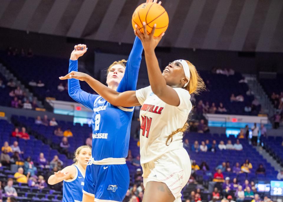 Middle Tennessee knocked out Louisville in the first round. The Cardinals have advanced to the Elite Eight the past five seasons.