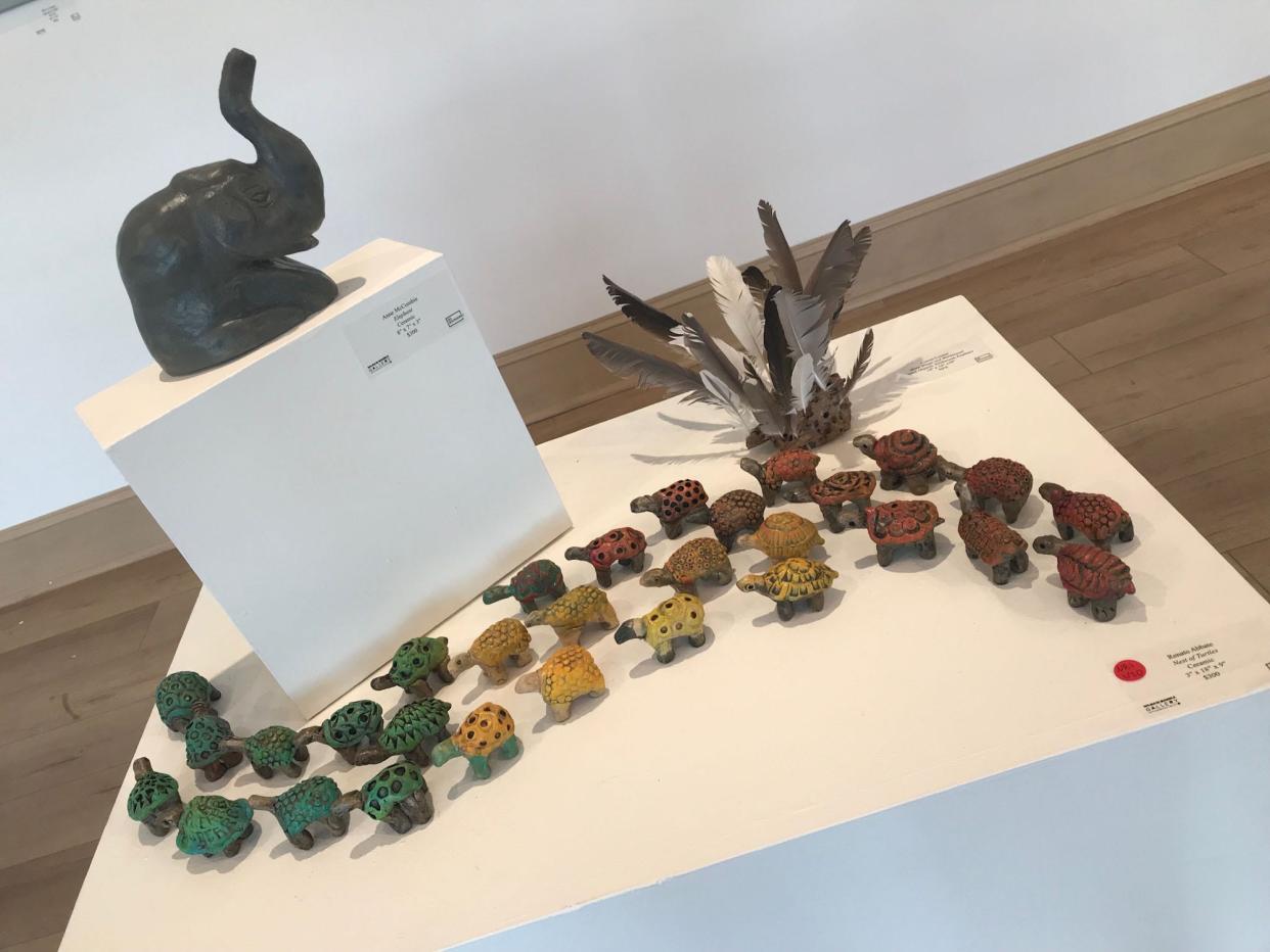 "Nest of Turtles," ceramics by Wilmington artist Renato Abbate done on Bald Head Island for the 2024 No Boundaries International Artists Residency.