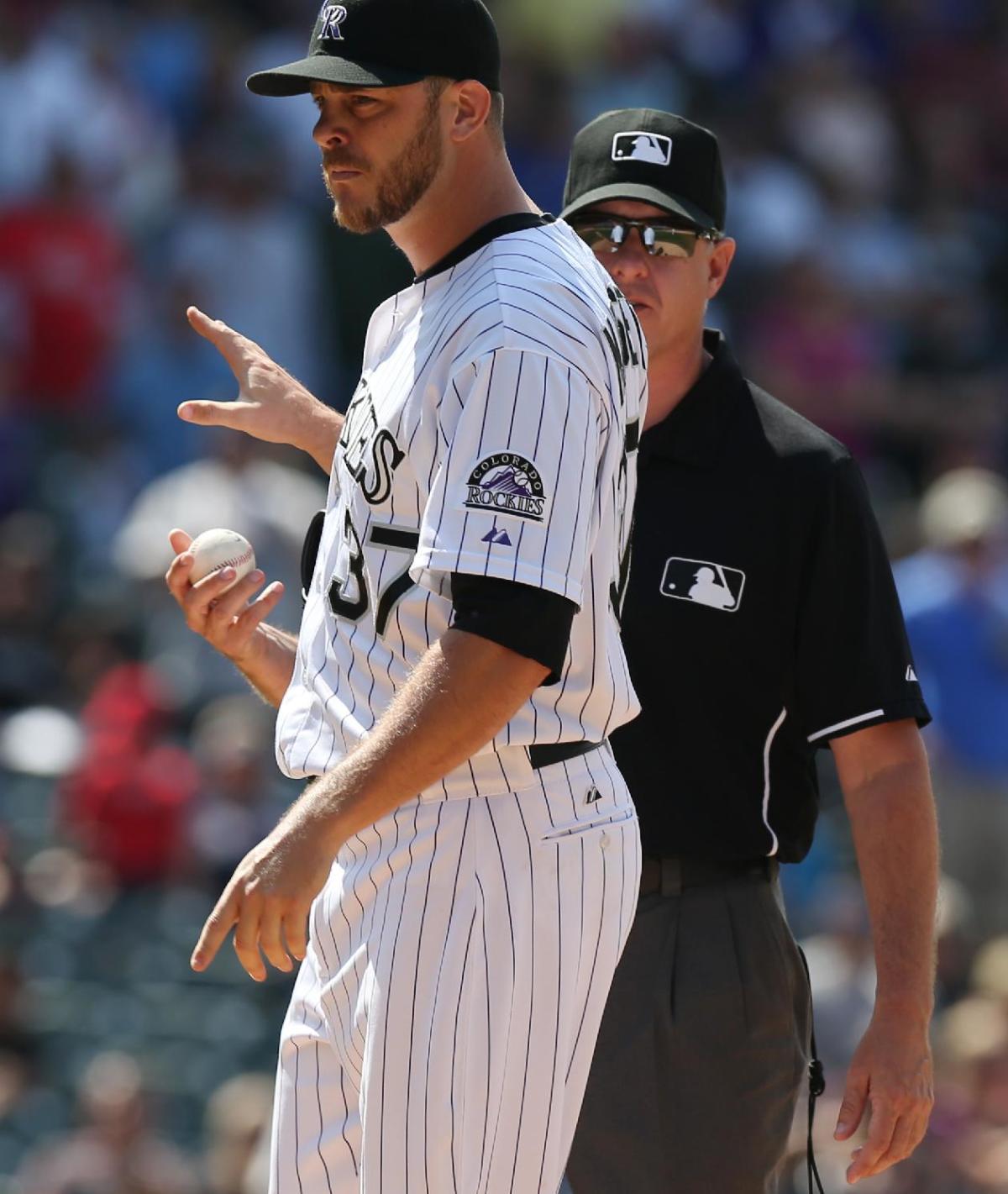 Rockies' Nick Masset suspended for plunking Gattis